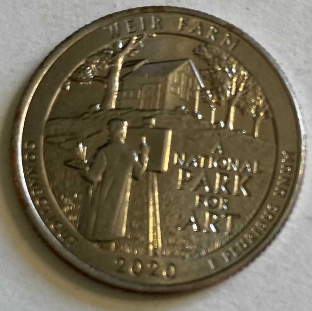 Quarter National Park- Connecticut Heir Farm  coin collectible - Main Image 2