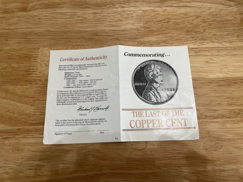 Other - Pamphlet, THE LAST OF THE COPPER CENT  coin collectible - Main Image 3