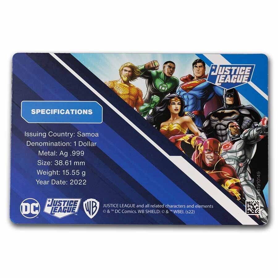 Samoa 2022 1$ - DC Comics - Green Lantern - 1/2 Oz Silver Coin  coin collectible - Main Image 4