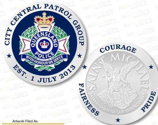 001 2013 City Central Patrol Group  coin collectible - Main Image 3