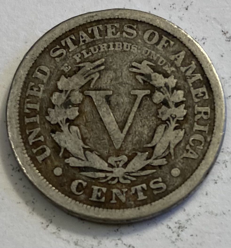 Nickel Liberty Head 1912  coin collectible - Main Image 2