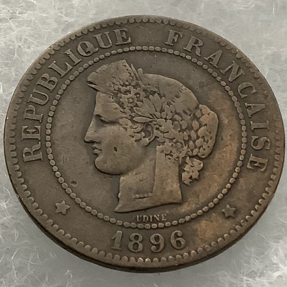 France 5 Centimes 1896  coin collectible - Main Image 2