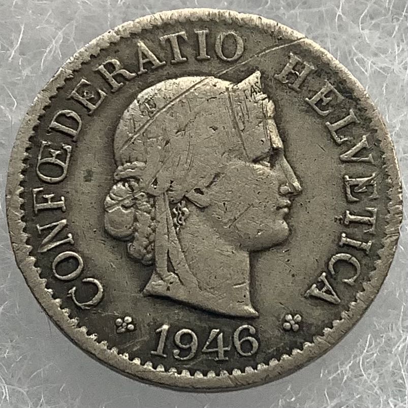 Switzerland 5 Rappen 1946 coin collectible - Main Image 2