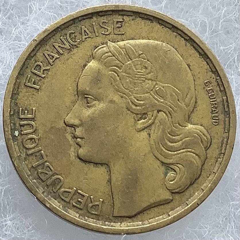 1-France 20 Francs, 1950  coin collectible - Main Image 2