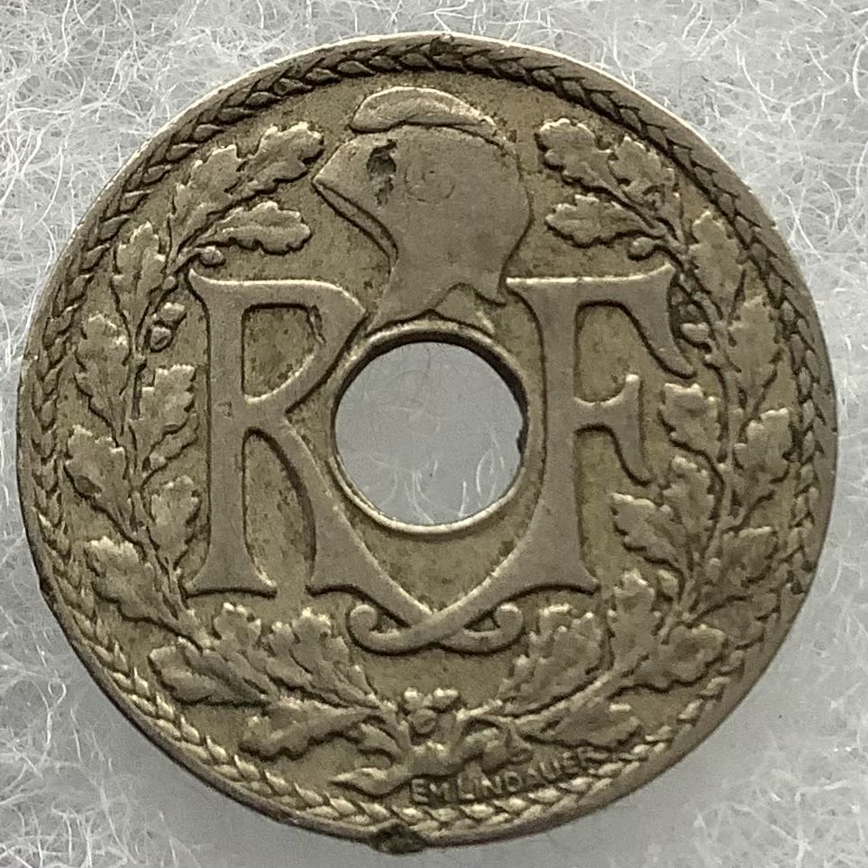 France 10 Centimes 1935  coin collectible - Main Image 2