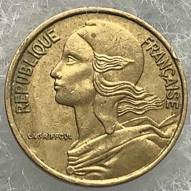 France 5 Centimes 1974  coin collectible - Main Image 2