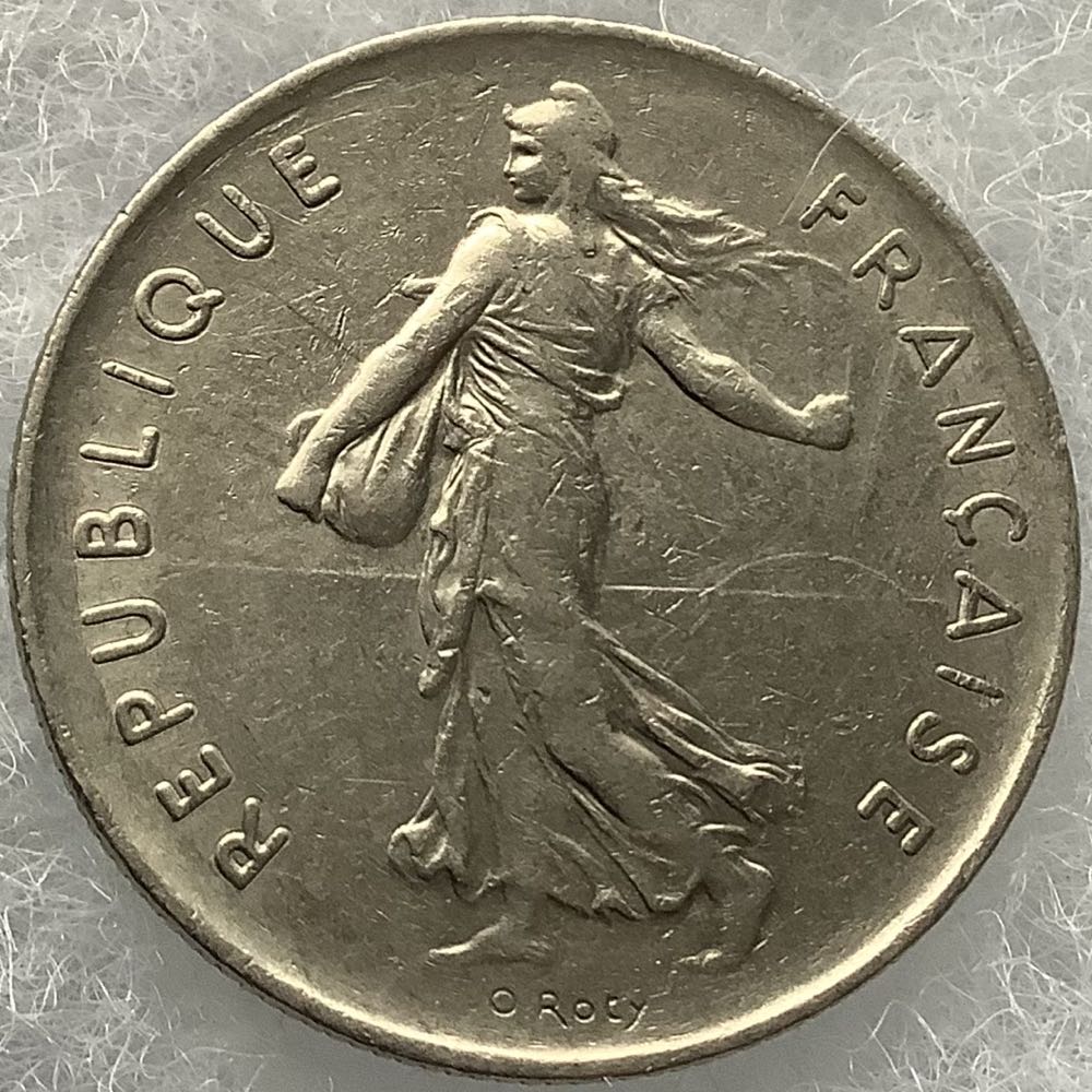 5 Francs, 1974  coin collectible - Main Image 2