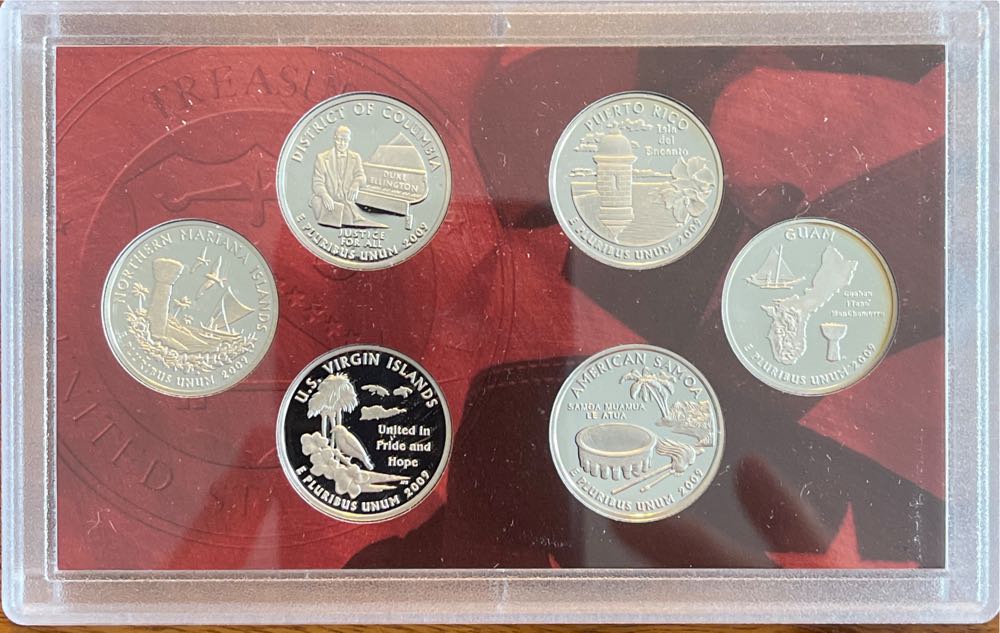 2009 US Mint Silver Quarter Proof Set  coin collectible [Barcode 704785058774] - Main Image 2