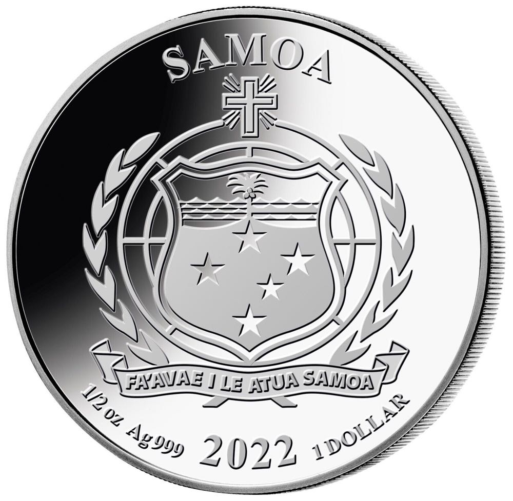 2022 Samoa 1$ Justice League DC Comics The Flash - 1/2 oz .999 Silver Coin  coin collectible - Main Image 2
