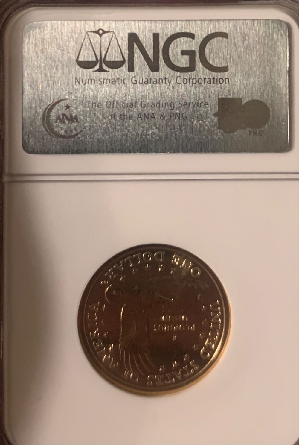 2000 D Sacajawea Dollar  coin collectible [Barcode 020410671953453009] - Main Image 2