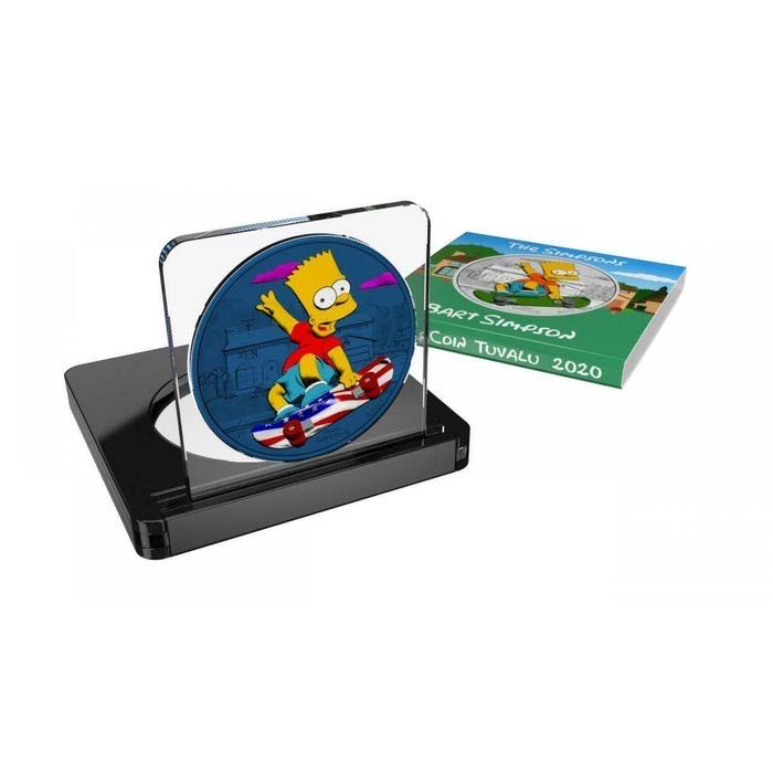 Tuvalu 2020 1$ Bart Simpson “USA Patriot” 1 Oz Silver Coin  coin collectible - Main Image 3