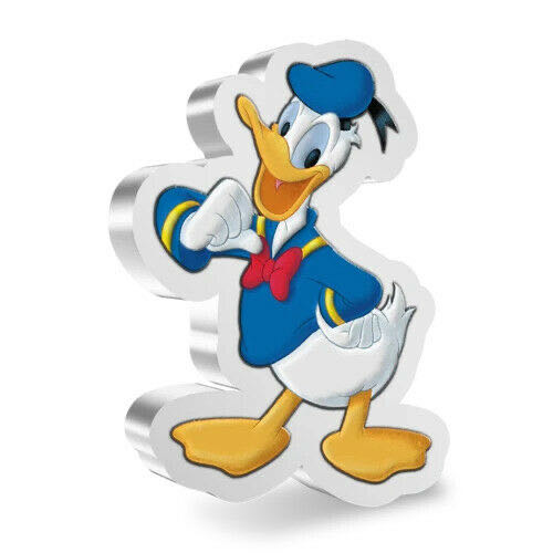 2021 $2 Niue - Disney Mickey & Friends: Donald Duck (Shaped Coin) - NZM (1oz Silver)  coin collectible - Main Image 2