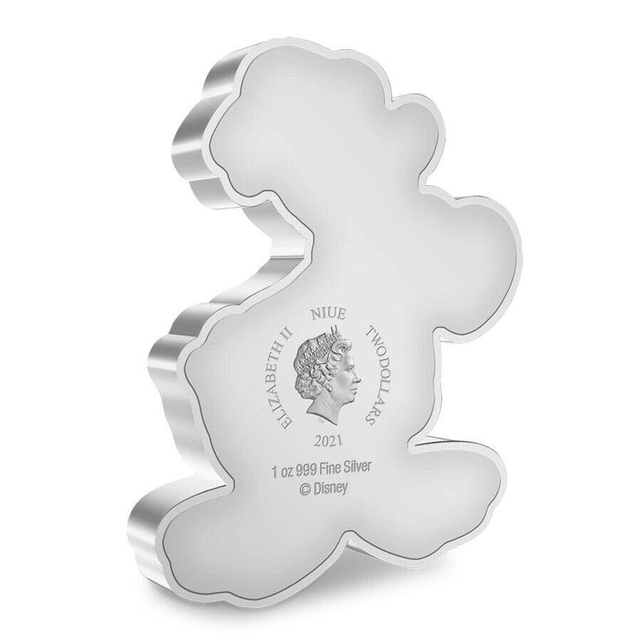 2021 $2 Niue - Disney Mickey & Friends: Donald Duck (Shaped Coin) - NZM (1oz Silver)  coin collectible - Main Image 3