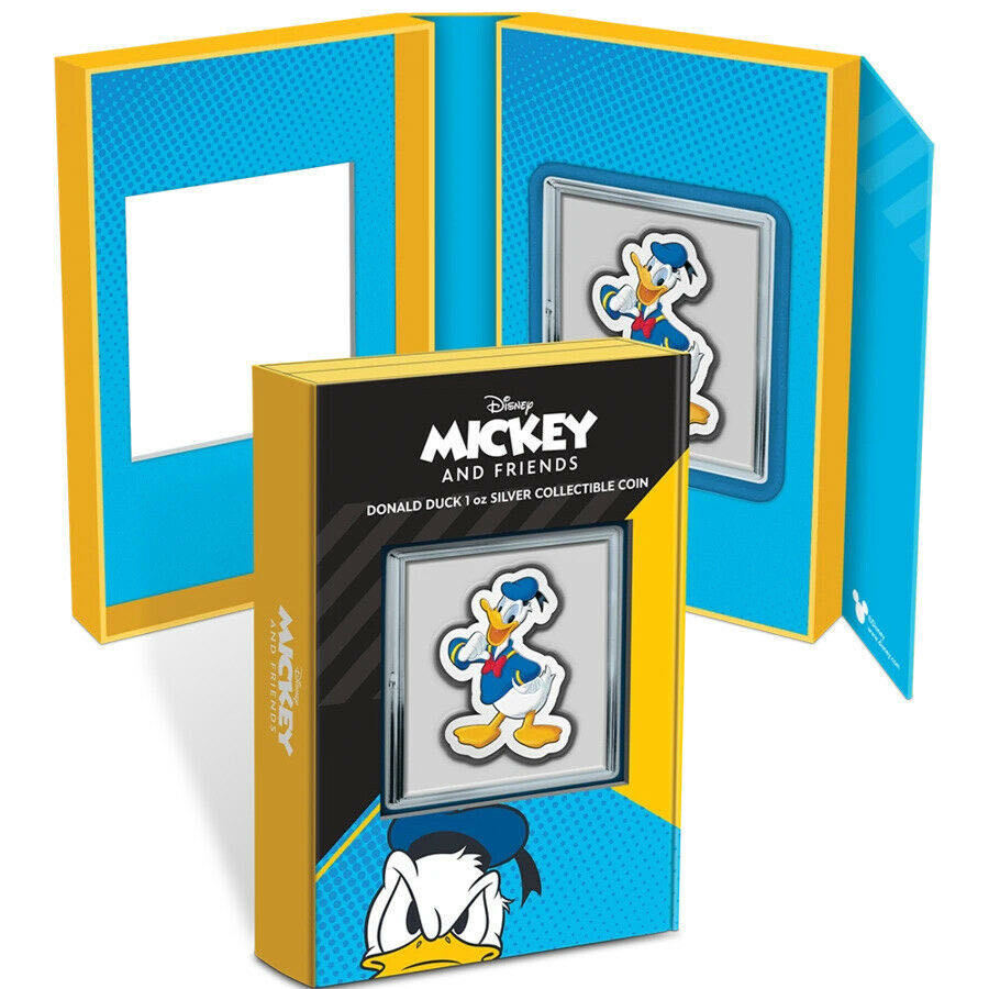 2021 $2 Niue - Disney Mickey & Friends: Donald Duck (Shaped Coin) - NZM (1oz Silver)  coin collectible - Main Image 4