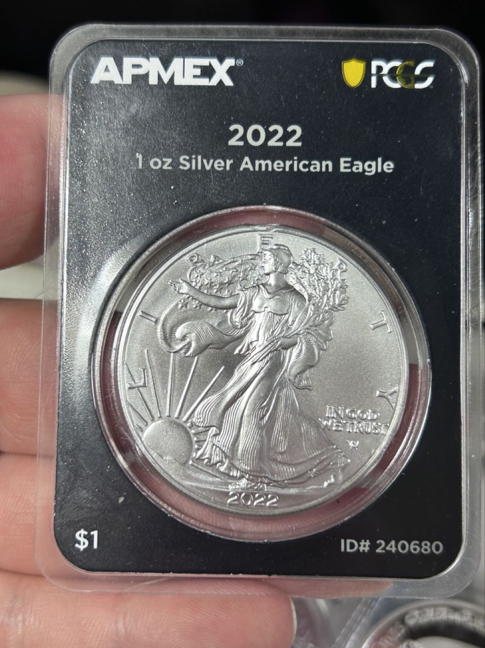Slab 2020-S American Silver Eagle FDOI NGC No 6078317-096  coin collectible - Main Image 3