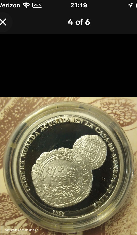 Un Sol Commemorative First Coin Minted Luma 1568  coin collectible - Main Image 3