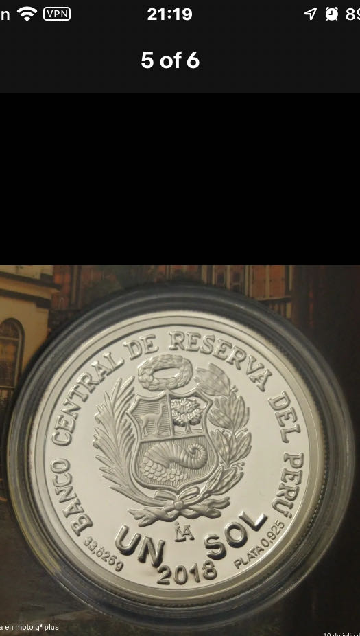 Un Sol Commemorative First Coin Minted Luma 1568  coin collectible - Main Image 4