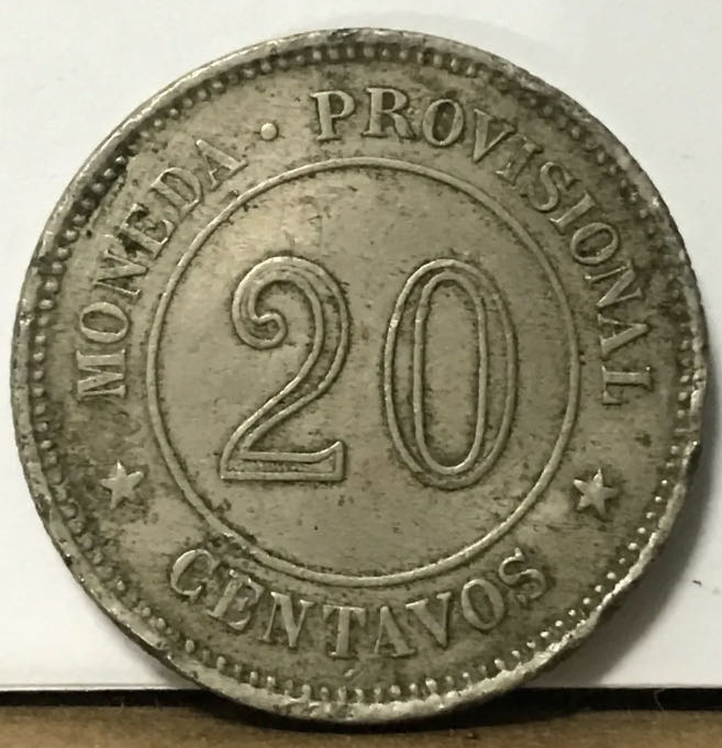 20 Centavos - Moneda Provisional  coin collectible - Main Image 2