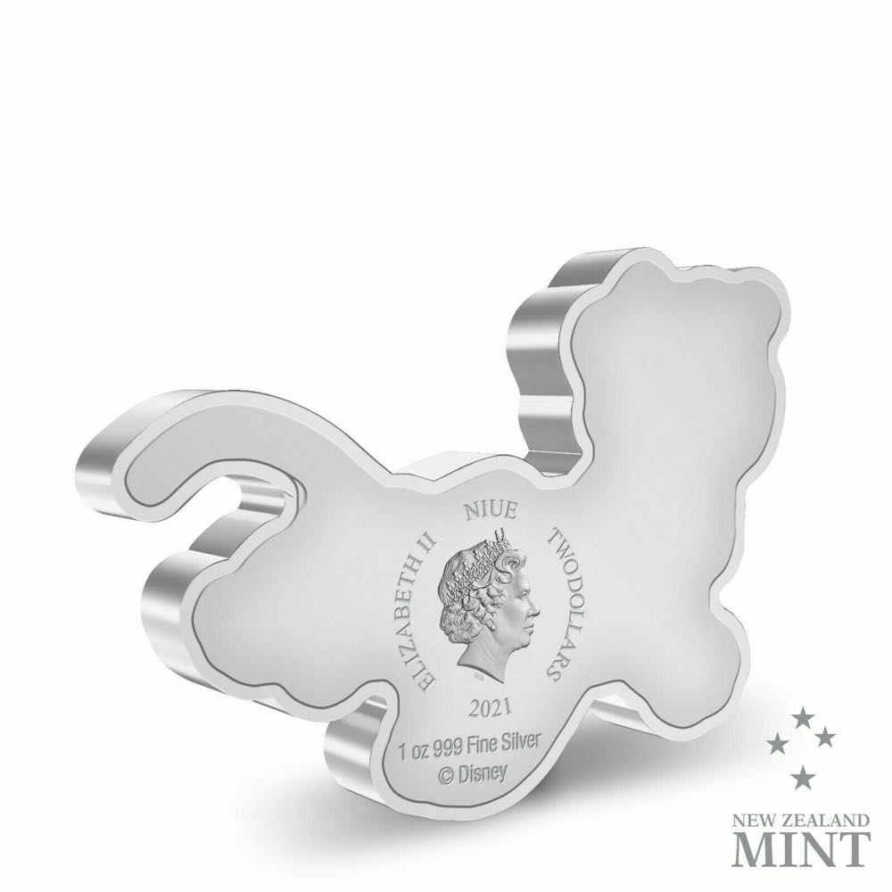 2021 $2 Niue - Disney Mickey & Friends: Pluto (Shaped Coin) - NZM (1oz Silver)  coin collectible - Main Image 3