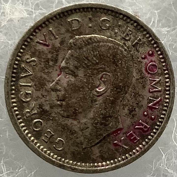 1941 United Kingdom 3 Pence  coin collectible - Main Image 2