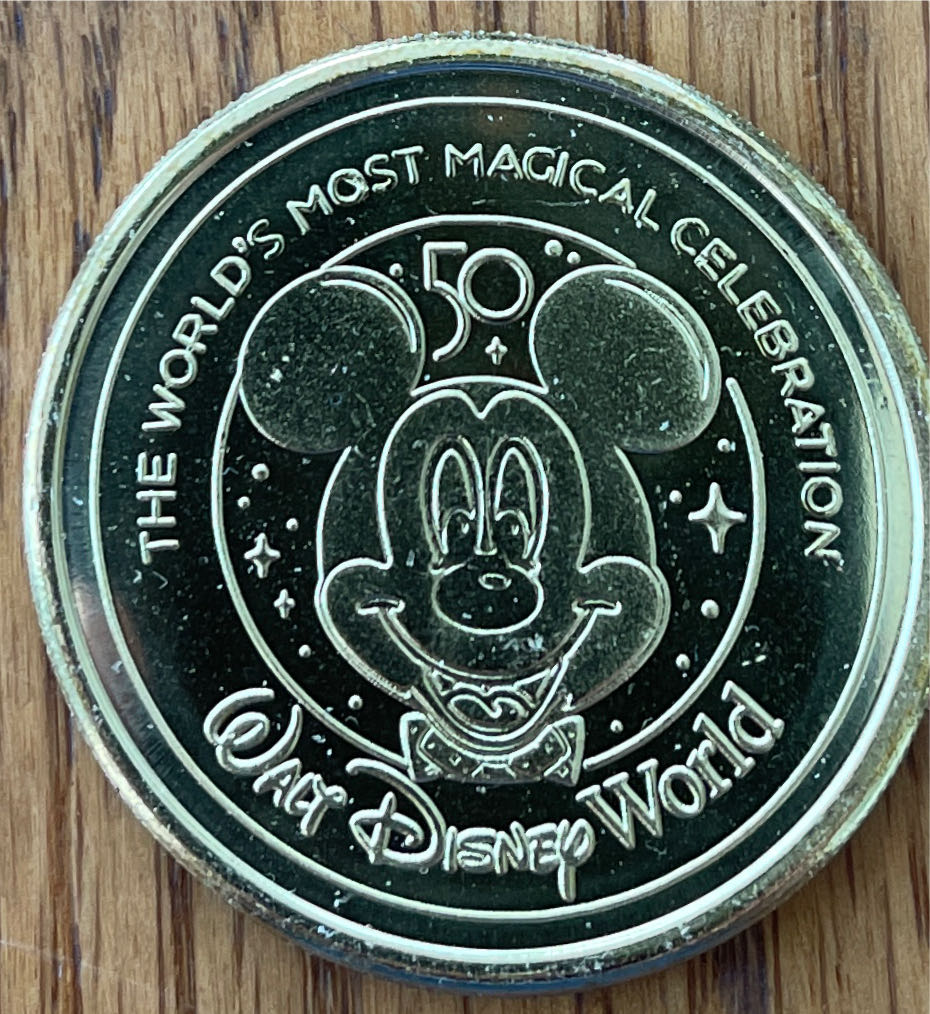 Disney 50th Anniversary Medallion - The Partners (Walt & Mickey)  coin collectible - Main Image 2