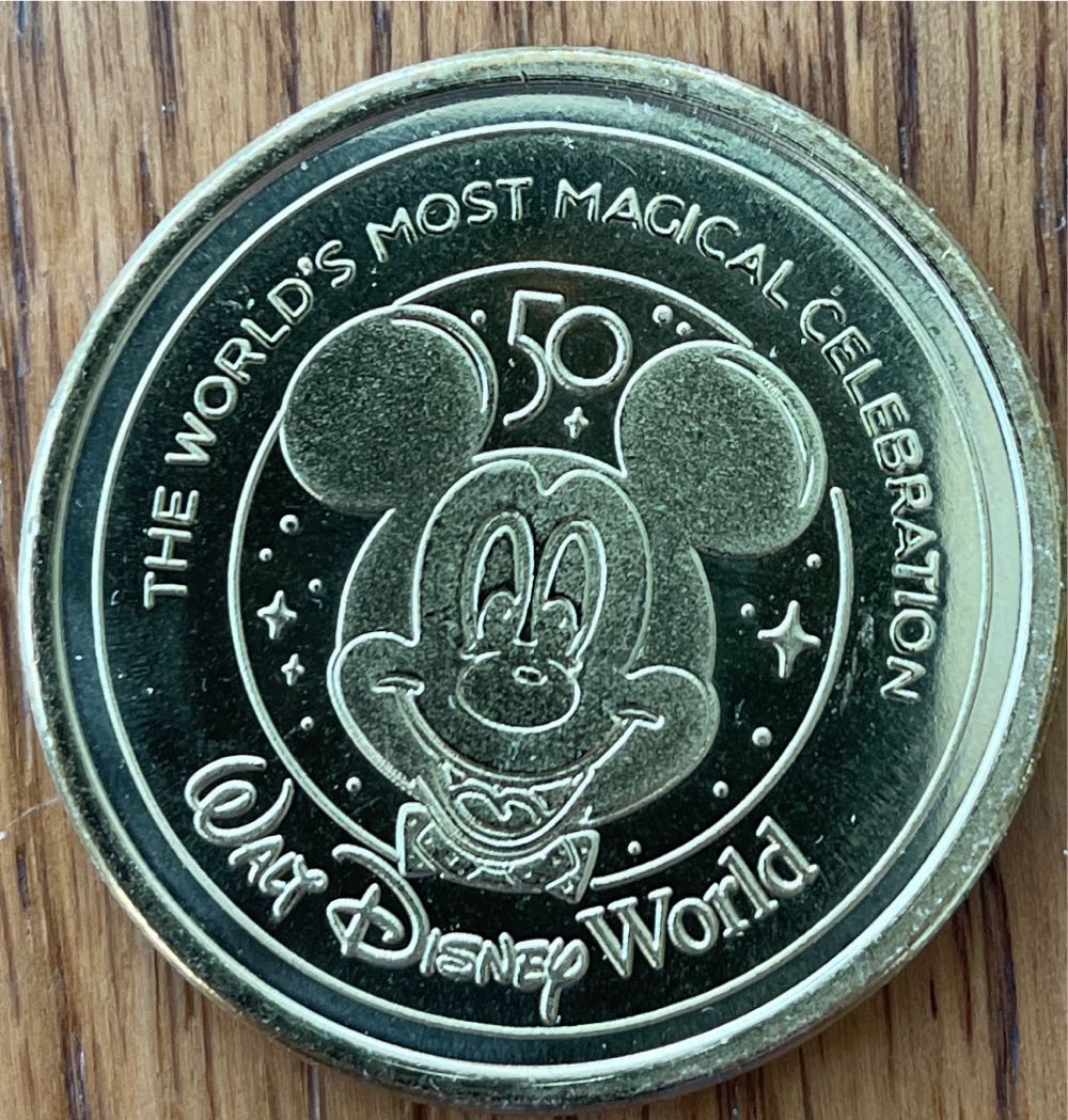 Disney 50th Anniversary Medallion - Tinkerbell Castle  coin collectible - Main Image 2