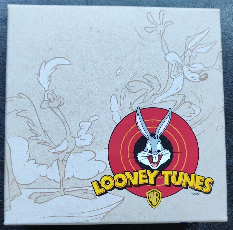 2015 $30 Canada LOONEY TUNES Classic Scenes “Fast and Furry-ous” (Wile E Coyote Vs Road Runner) - 2 Oz .9999 Silver Coin  coin collectible - Main Image 4
