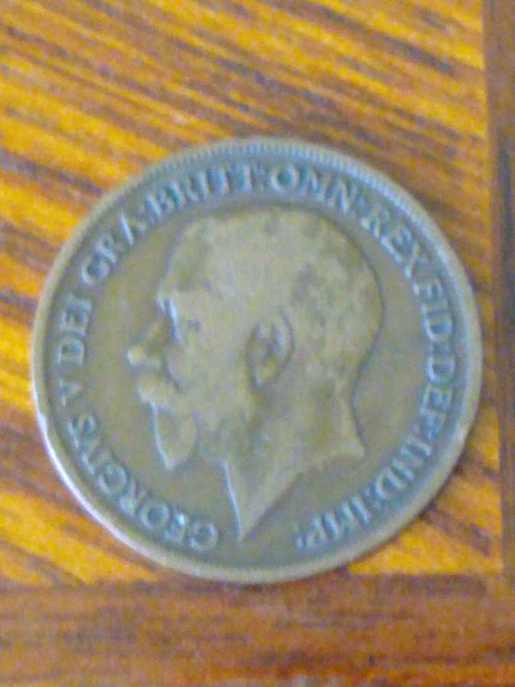 Foreign British Lg Penny 1920  coin collectible - Main Image 2