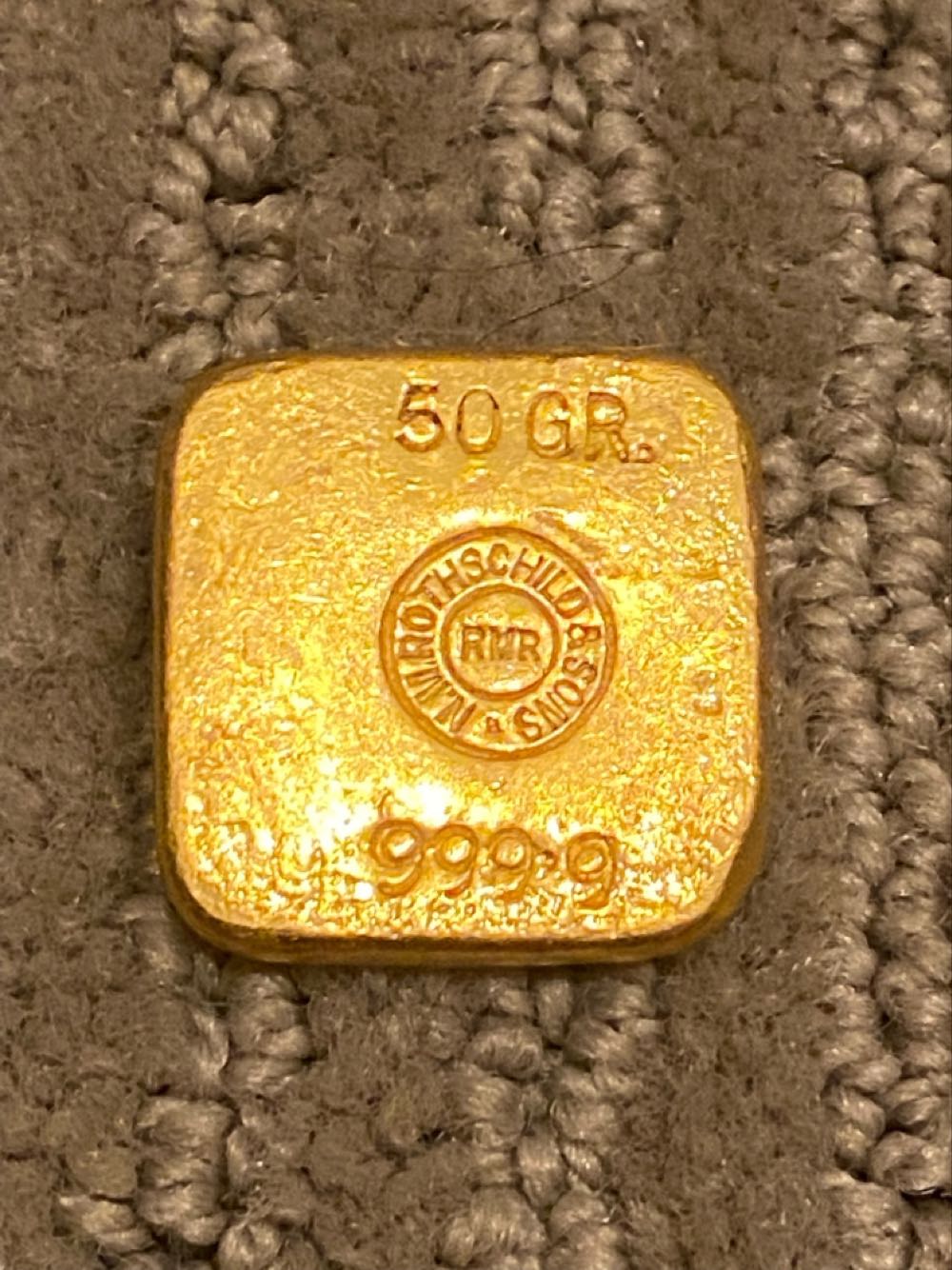 50g Rothshild Gold Button  coin collectible - Main Image 2