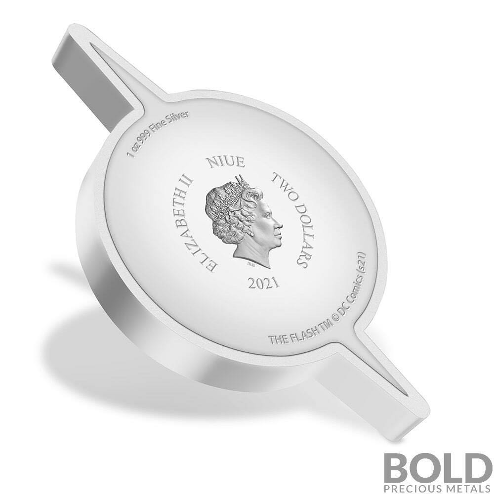 NIUE 2021 2$ - FLASH™ Emblem - 1 OZ - DC Comics Logos (2.)-  coin collectible - Main Image 2