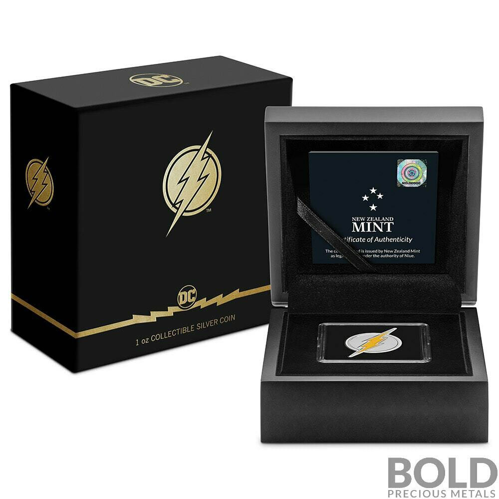 NIUE 2021 2$ - FLASH™ Emblem - 1 OZ - DC Comics Logos (2.)-  coin collectible - Main Image 4