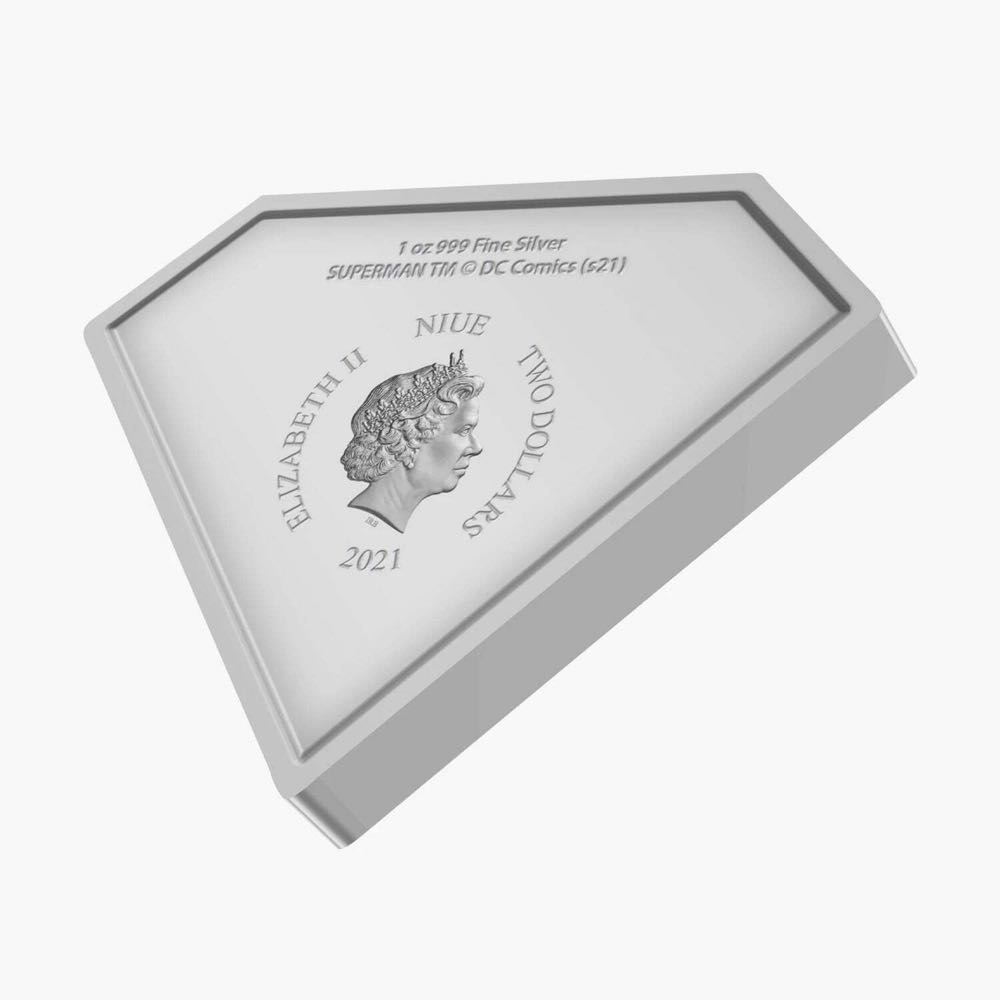 NIUE 2021 2$ - SUPERMAN™ Shield - 1 OZ - DC Comics Logos (1.)-  coin collectible - Main Image 2