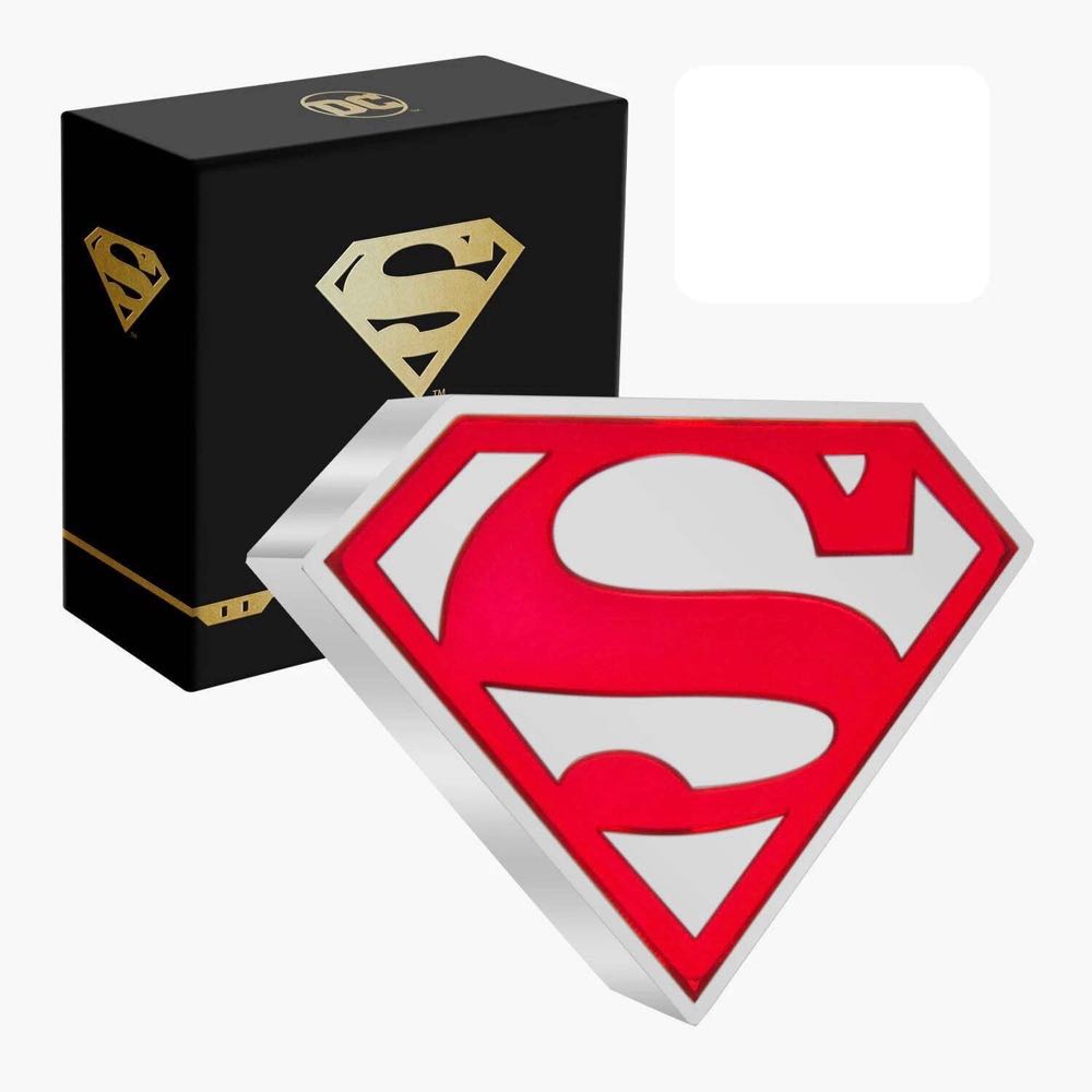 NIUE 2021 2$ - SUPERMAN™ Shield - 1 OZ - DC Comics Logos (1.)-  coin collectible - Main Image 3
