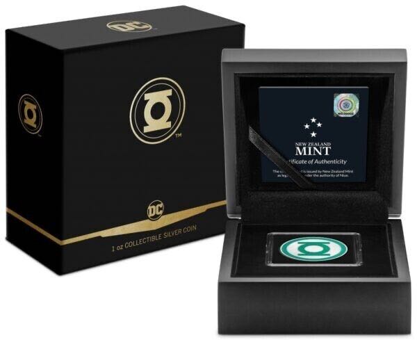 NIUE 2021 2$ - GREEN LANTERN™ Emblem  - 1 OZ - DC Comics Logos (5.)  coin collectible - Main Image 3
