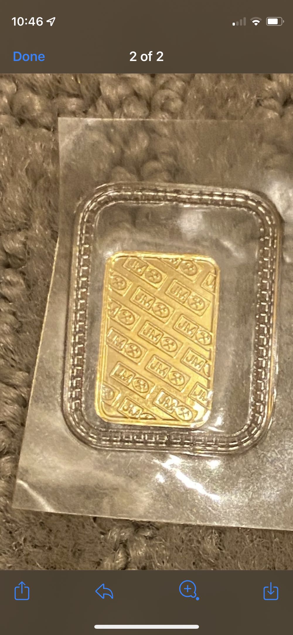 1g JM Sealed  coin collectible - Main Image 2