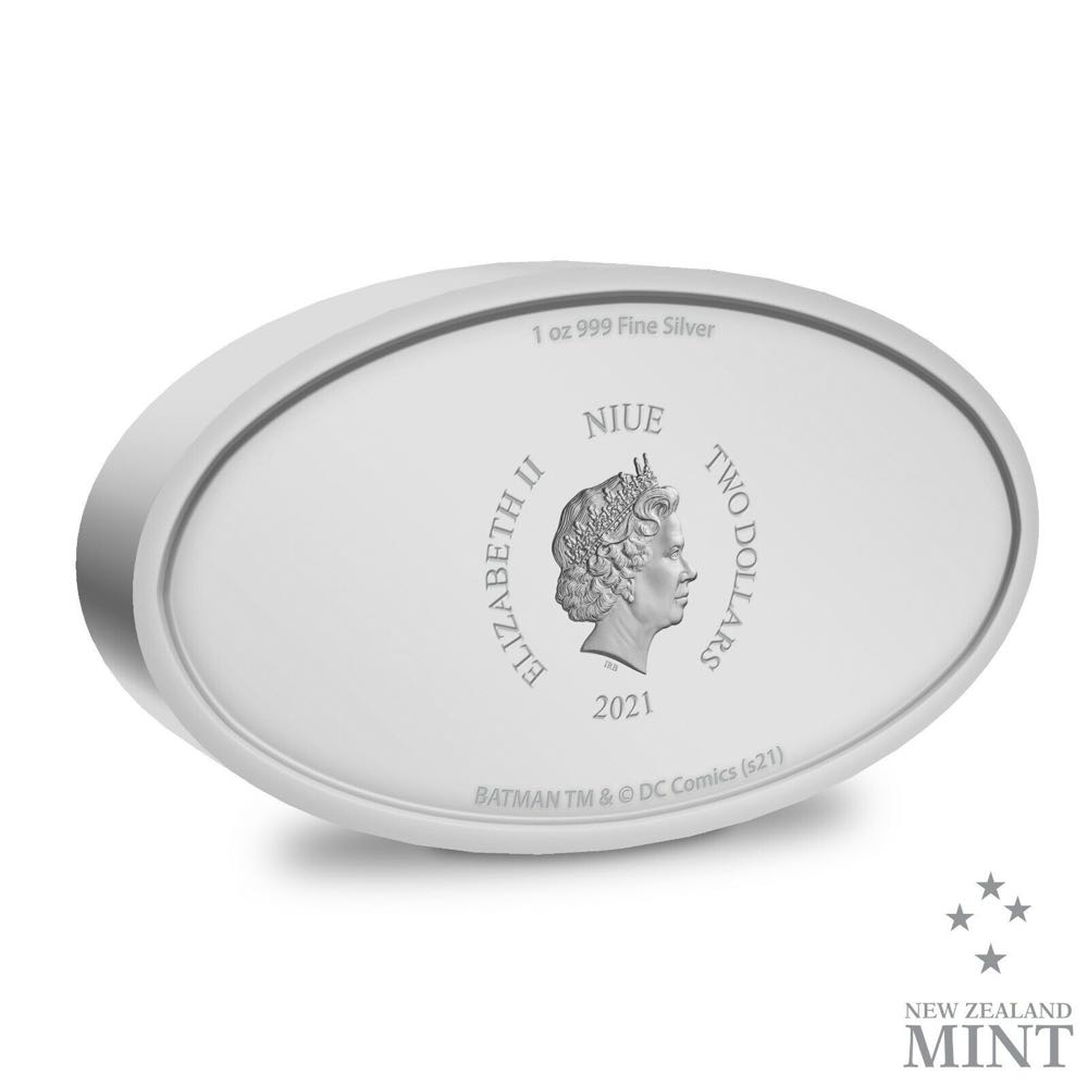 NIUE 2021 2$ - BATMAN™ Emblem  - 1 OZ - DC Comics Logos (4.)  coin collectible - Main Image 2