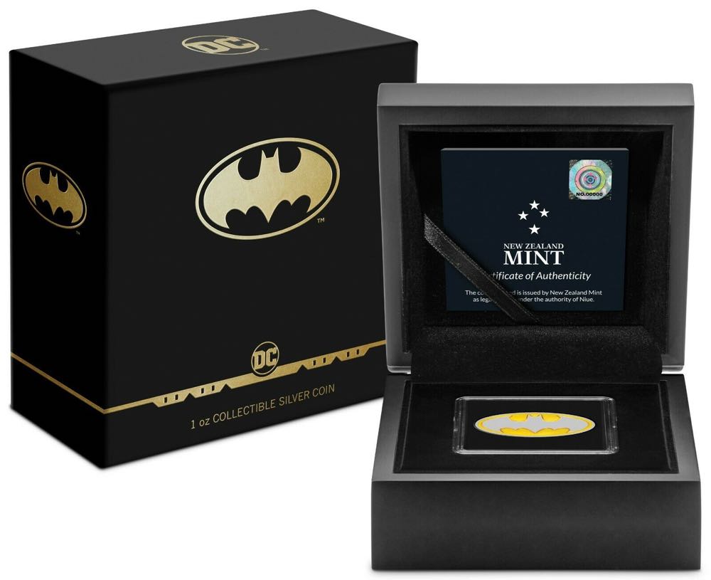 NIUE 2021 2$ - BATMAN™ Emblem  - 1 OZ - DC Comics Logos (4.)  coin collectible - Main Image 4