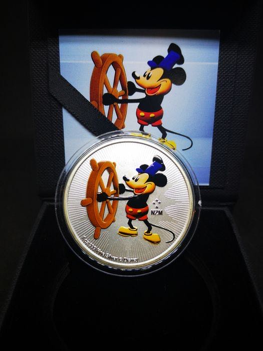 Niue 2017 2$ Mickey Mouse Steamboat Willie Disney Colorized Coin - 1 Oz  coin collectible - Main Image 3