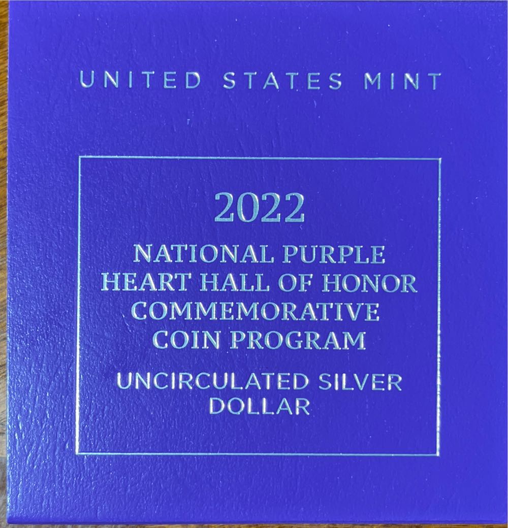 National Purple Heart Proof  coin collectible [Barcode 704786340069] - Main Image 3