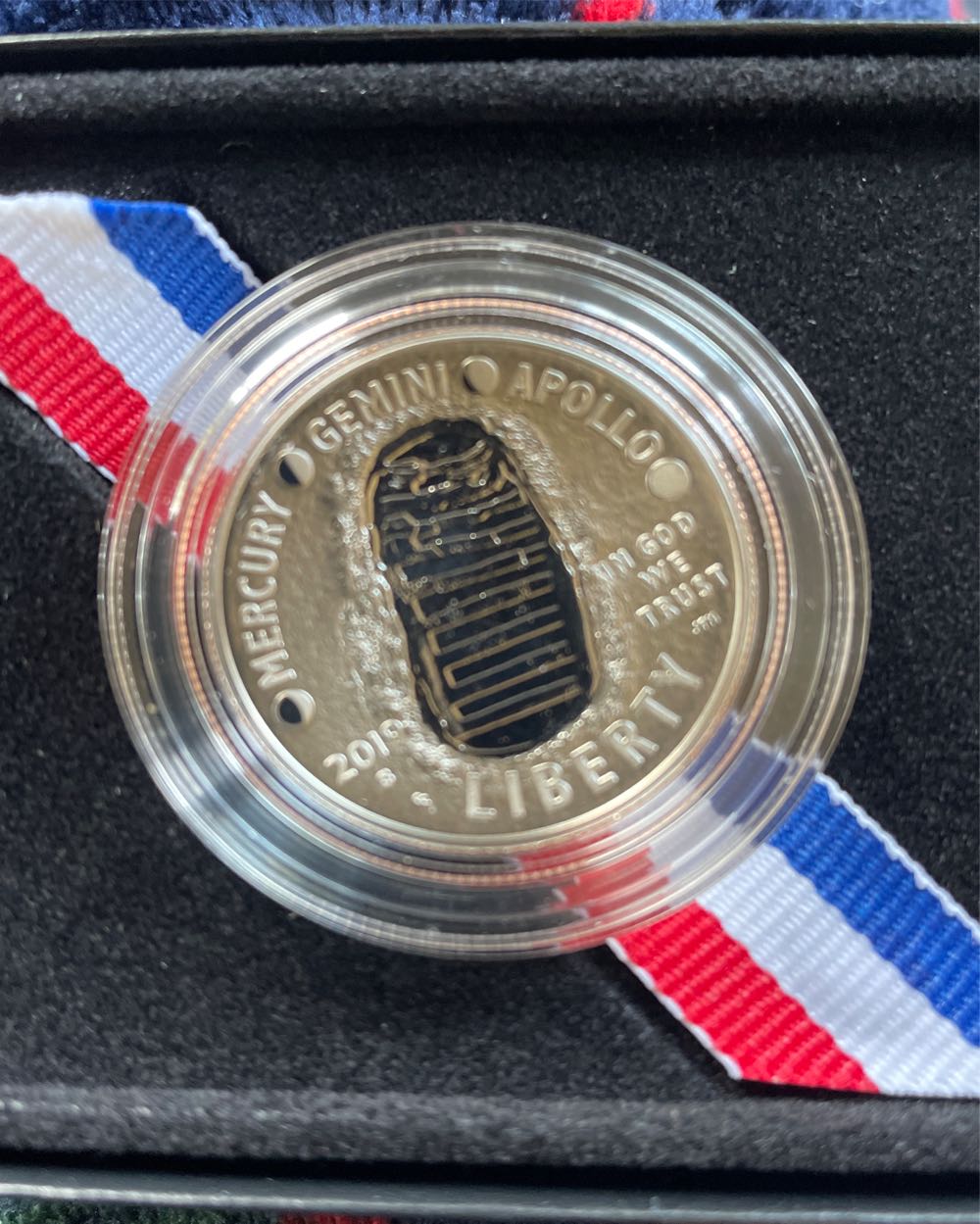 Commemorative Apollo 11 50th Ann Proof Half Dollar S Coin   coin collectible [Barcode 704786030878] - Main Image 3