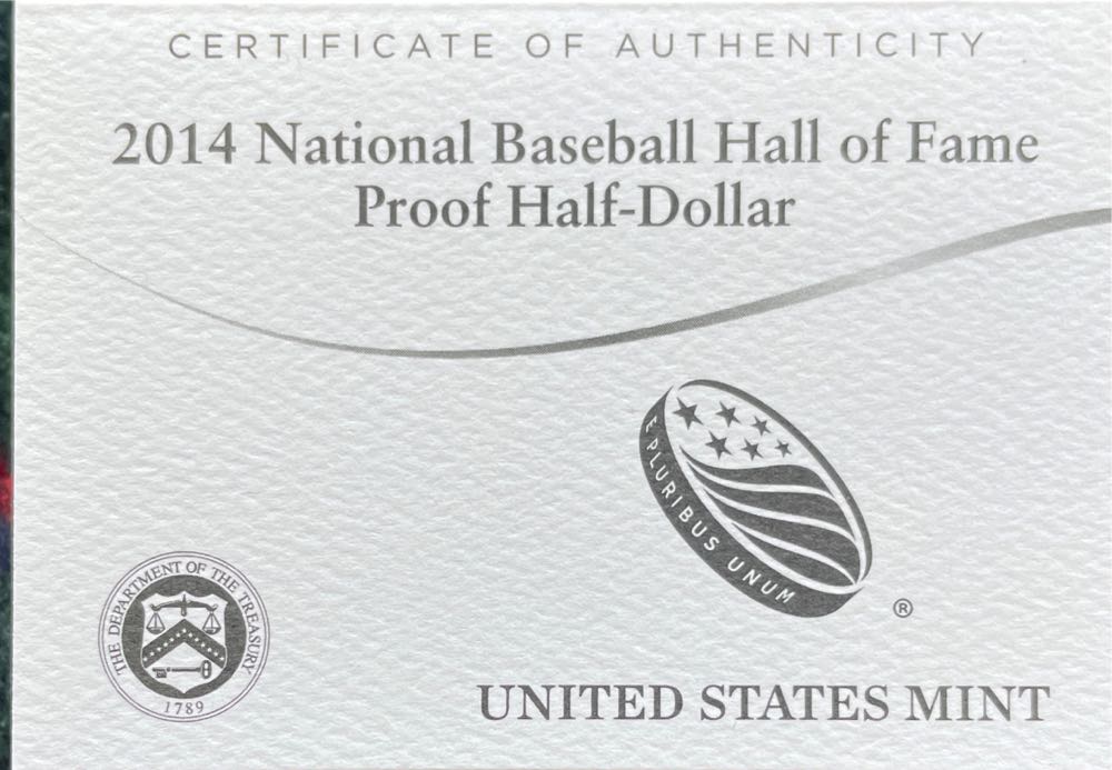 2014 Baseball Hall Of Fame  coin collectible [Barcode 704785580275] - Main Image 3