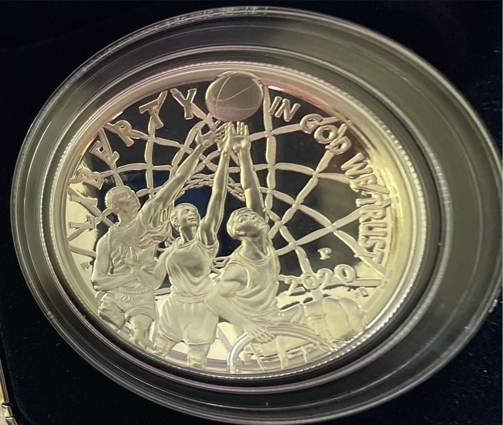P Basketball Hall Of Fame Colorized Silver $1 ... Ebay  coin collectible [Barcode 704786162159] - Main Image 2
