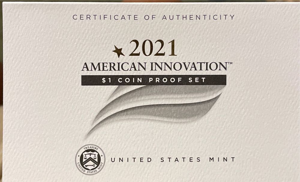 U.S. Mint American Innovation Proof Set 2021  coin collectible [Barcode 704786261128] - Main Image 3