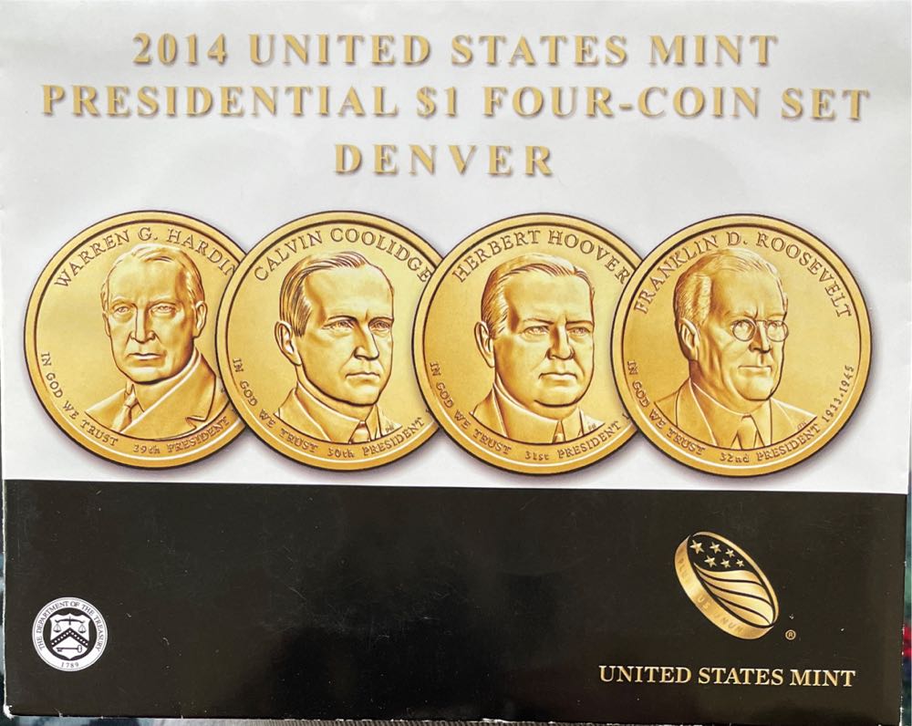 2014 US Mint Presidential $1 Coin Set  coin collectible [Barcode 704785581500] - Main Image 2