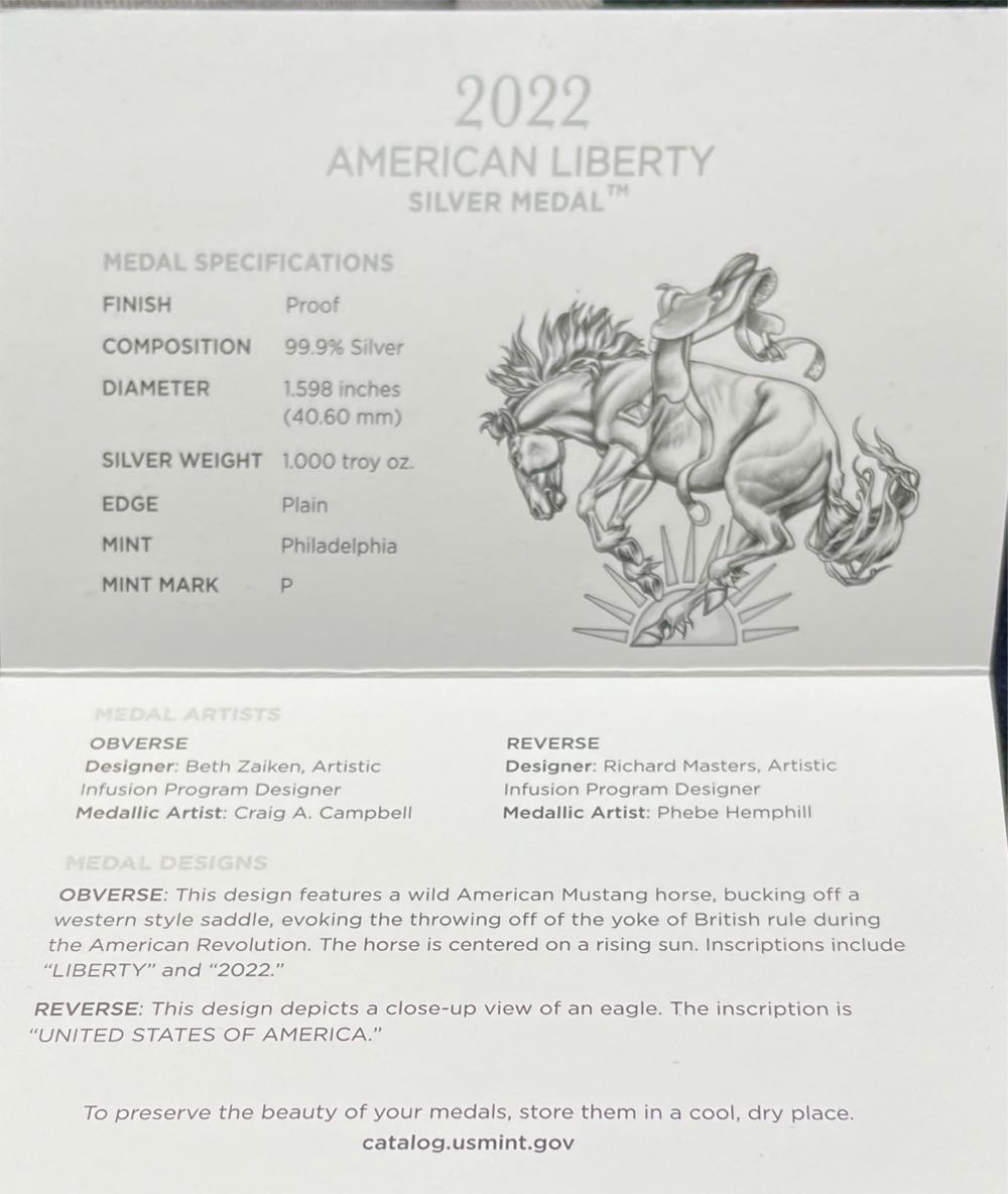 US Medal Liberty  coin collectible [Barcode 704786340670] - Main Image 4