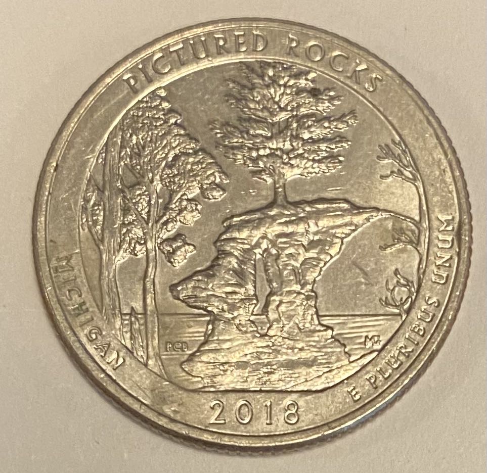 Quarter National Park- Michigan Pictured Rocks  coin collectible - Main Image 2