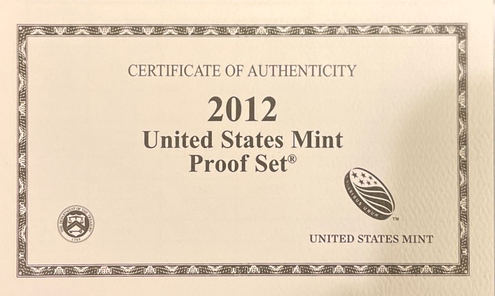 2012 US Mint Proof Set  coin collectible [Barcode 4574263715361] - Main Image 4