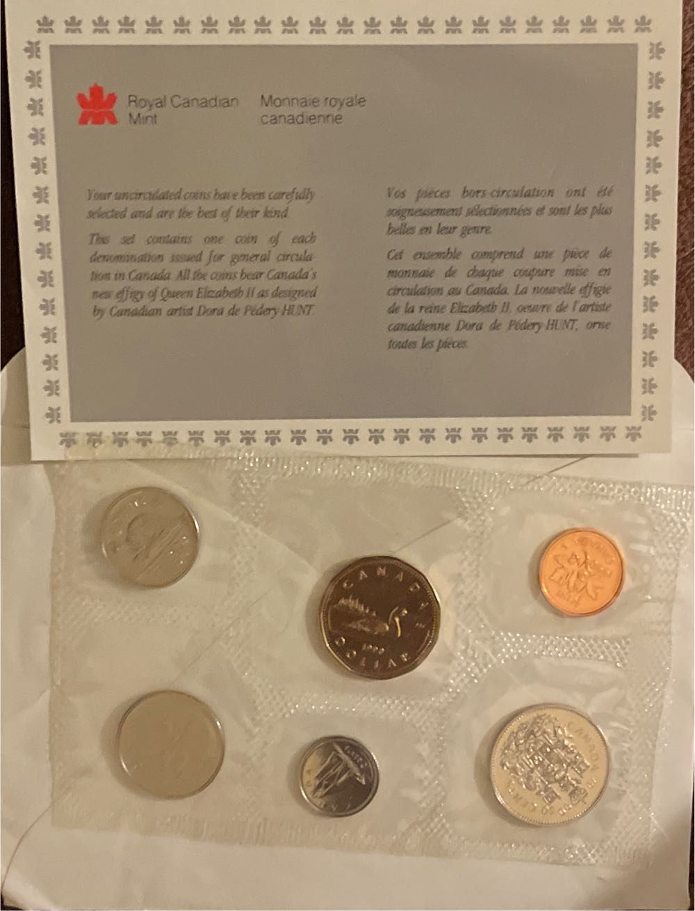 1990 Canadian Uncirculated Coin Set  coin collectible - Main Image 2