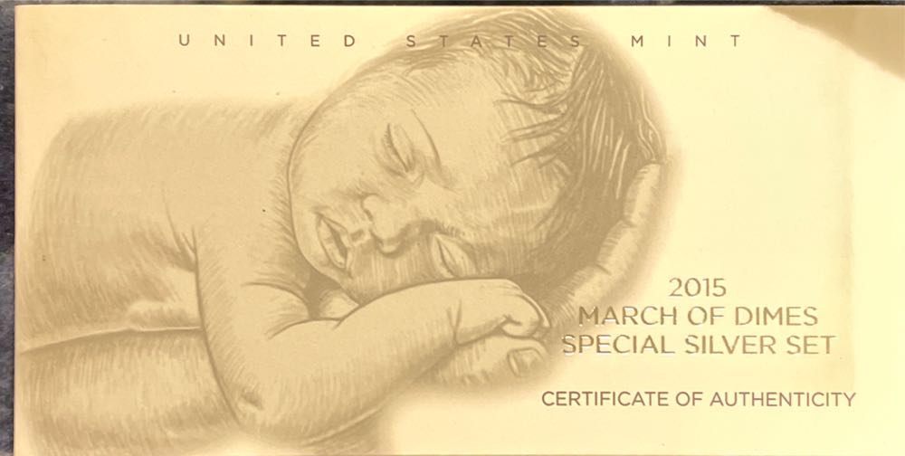 2015 March Of Dimes Special Silver Set  coin collectible [Barcode 704785691780] - Main Image 2