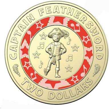 $2 2021 Wiggles Yellow Dorothy The Dinosaur CC Roll  coin collectible - Main Image 1